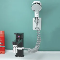 Wall Mounted Shower Faucet Set Bathroom Bathtub Shower Hand Held Spray Mixer Handheld Washing Basin Faucet Shower Head