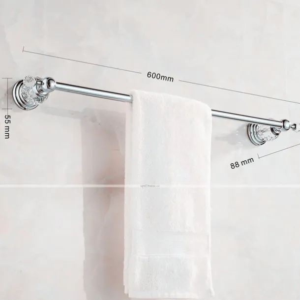 Wall Mounted Silver Bathroom Hardware Towel Bar, Robe Hook, Towel Holder, Toilet Paper Holder, 304Stainless Steel - for Home and Hotel bathroom