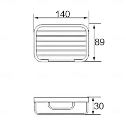 Wall Mounted Soap Holder Chrome,Soap Dish for Shower Wall Chrome-Durable and Sturdy,Easy to Install-Solid Brass