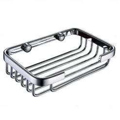 Wall Mounted Soap Holder Chrome,Soap Dish for Shower Wall Chrome-Durable and Sturdy,Easy to Install-Solid Brass