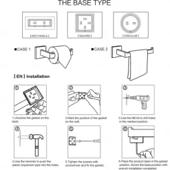 Wall Mounted Towel Bar Bathroom Towel Rail, SUS304 Stainless Steel 60cm Towel Rack Towel Holder, Modern Wall Mounted Clothes Holder Bathroom Towel Hanger