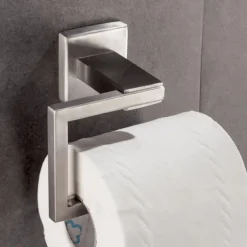 Wall Mounted Towel Bar Robe Hook Toilet Brush Holder New Design Creative Contemporary Modern Stainless Steel Low-carbon Steel Metal 1pc Bathroom