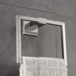 Wall Mounted Towel Bar Robe Hook Toilet Brush Holder New Design Creative Contemporary Modern Stainless Steel Low-carbon Steel Metal 1pc Bathroom