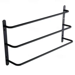 Wall Mounted Towel Rack,Stainless Steel 3-TierTowel Bar Storage Shelf for Bathroom 60cm Towel Holder Towel Rail Towel Hanger