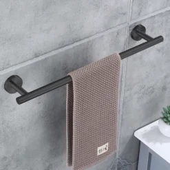 Wall Mounted Towel Rail, Bath Accessories Thicken Stainless Steel Shower Towel Rack for Bathroom, Towel Holder 30-60cm