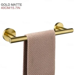 Wall Mounted Towel Rail Towel Bar Stainless Steel Bathroom Shelf Single Rod Wall Mounted New Desig 1 pc 30/40/45/50/60cm