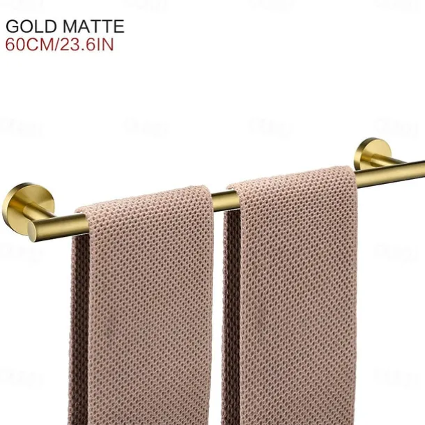 Wall Mounted Towel Rail Towel Bar Stainless Steel Bathroom Shelf Single Rod Wall Mounted New Desig 1 pc 30/40/45/50/60cm