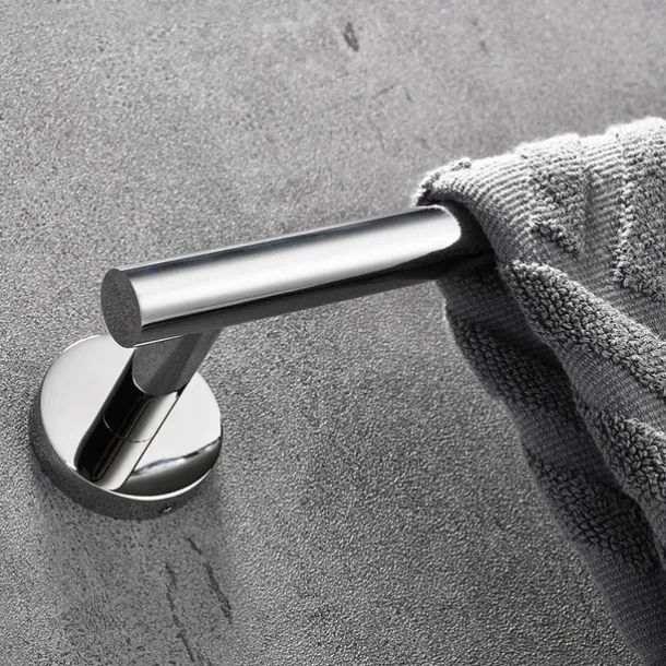Wall Mounted Towel Rail Towel Bar Stainless Steel Bathroom Shelf Single Rod Wall Mounted New Desig 1 pc 30/40/45/50/60cm