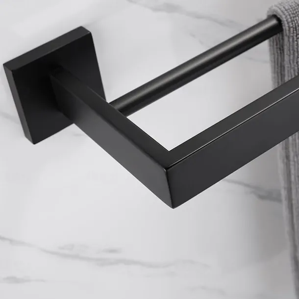 Wall Mounted Towel Rail Towel Rack Holder for Bathroom,Stainless Steel Tower Bar Bathroom Hardware Accessories Towel Bar 30-60cm(Black/Chrome/Golden/Brushed Nickel)