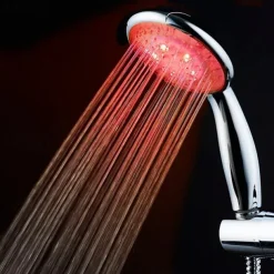 Wall Mounted,Contemporary LED Hand Shower,A Grade ABS Jet+Rainfall Spray Function Shower