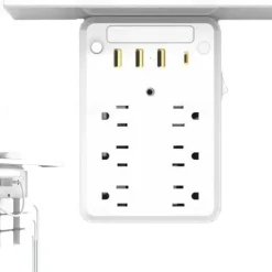 Wall Outlet Extender with Shelf Night, 9 in 1 Outlet Extender with Shelf, Multi Plug Outlets Extenders, Wall Electrical Outlets Extenders, Plug Expander for Home Dorm