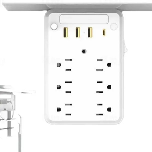 Wall Outlet Extender with Shelf Night, 9 in 1 Outlet Extender with Shelf, Multi Plug Outlets Extenders, Wall Electrical Outlets Extenders, Plug Expander for Home Dorm