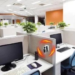 Wall Space Heater, Portable Electric Heater with Programmable Adjustable Thermostat, Overheat Protection, Precise LED Display, Heater for Office Dorm Room