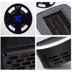 Wall Space Heater, Portable Electric Heater with Programmable Adjustable Thermostat, Overheat Protection, Precise LED Display, Heater for Office Dorm Room