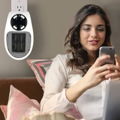 Wall Space Heater, Portable Electric Heater with Programmable Adjustable Thermostat, Overheat Protection, Precise LED Display, Heater for Office Dorm Room