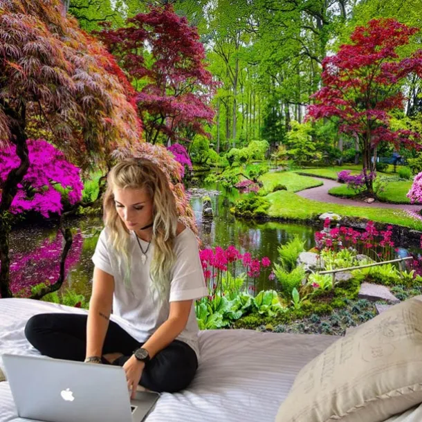 Wall Tapestry Art Decor Blanket Curtain Hanging Home Bedroom Living Room Decoration Forest View