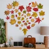 Wall Tattoo Maple Leaves Wall Sticker Wall Decoration for Living Room Bedroom Sofa Background Wall Sticker Children's Room Girls and Boys Wall Sticker DIY Wall Art Decor