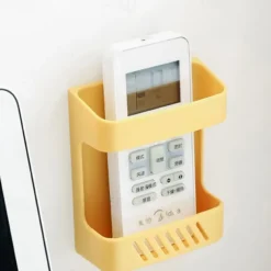 Wall-mounted Mobile Phone Plug Charging Remote Control Storage Box BracketInstalling Organizer Bracket Without Punching