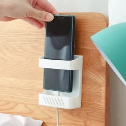 Wall-mounted Mobile Phone Plug Charging Remote Control Storage Box BracketInstalling Organizer Bracket Without Punching
