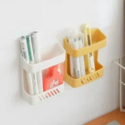 Wall-mounted Mobile Phone Plug Charging Remote Control Storage Box BracketInstalling Organizer Bracket Without Punching
