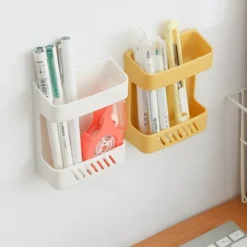 Wall-mounted Mobile Phone Plug Charging Remote Control Storage Box BracketInstalling Organizer Bracket Without Punching