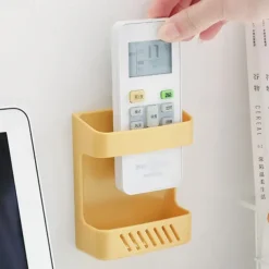 Wall-mounted Mobile Phone Plug Charging Remote Control Storage Box BracketInstalling Organizer Bracket Without Punching