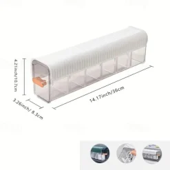 Wall-Mounted Organizer Box Sleek, Lightweight Design for Cosmetics, Cables & Desktop Items