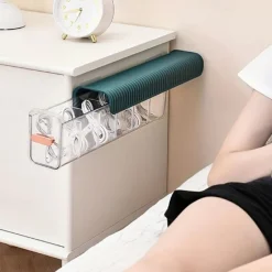 Wall-Mounted Organizer Box Sleek, Lightweight Design for Cosmetics, Cables & Desktop Items