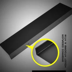 Wall-mounted Rack Bathroom Accessories Aluminum Black Bathroom Shelves Kitchen Wall Shelf Shower Storage Rack 30-50cm