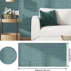Wallpaper Self-adhesive Solid Color Wall Fabrics Non Woven for Home Decoration Waterproof Material Home Decor 53x300cm