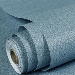 Wallpaper Self-adhesive Solid Color Wall Fabrics Non Woven for Home Decoration Waterproof Material Home Decor 53x300cm