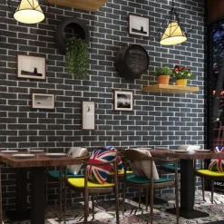 Wallpaper Wall Covering Sticker Film Peel and Stick Removable Faux 3D Brick Vinyl PVC Home Décor 300*53cm