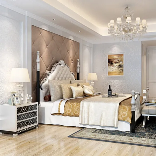 Wallpaper Wall Covering Sticker Film Peel And Stick Modern Water Ripple 3D NonWoven Home Decor 53*950 cm,Adhesive Required