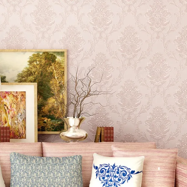 Wallpaper Wall Covering Sticker Film Peel And Stick Embossed Stripe 3d Three-dimensional Stripes Non Woven Home Deco 53x500CM/20.87''x196.85