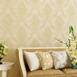 Wallpaper Wall Covering Sticker Film Peel And Stick Embossed Stripe 3d Three-dimensional Stripes Non Woven Home Deco 53x500CM/20.87''x196.85