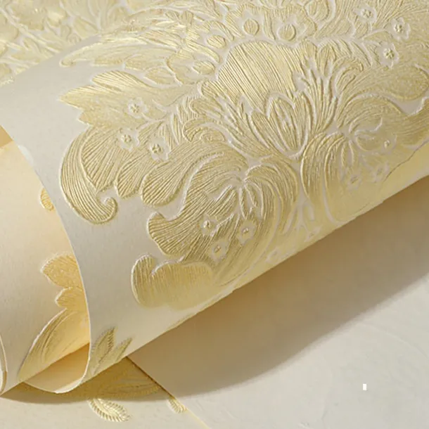 Wallpaper Wall Covering Sticker Film Peel And Stick Embossed Stripe 3d Three-dimensional Stripes Non Woven Home Deco 53x500CM/20.87''x196.85