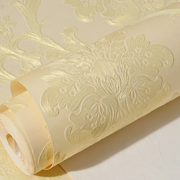 Wallpaper Wall Covering Sticker Film Peel And Stick Embossed Stripe 3d Three-dimensional Stripes Non Woven Home Deco 53x500CM/20.87''x196.85