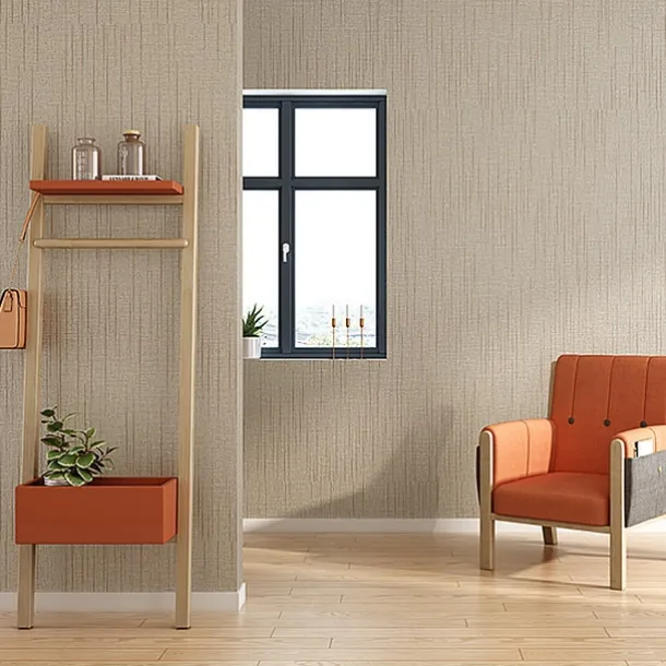 Wallpaper Wall Covering Sticker Film Modern Water Ripple Solid Color Vertical Stripes Non Woven Home Decor 53*1000cm Living Room Bedroom Room