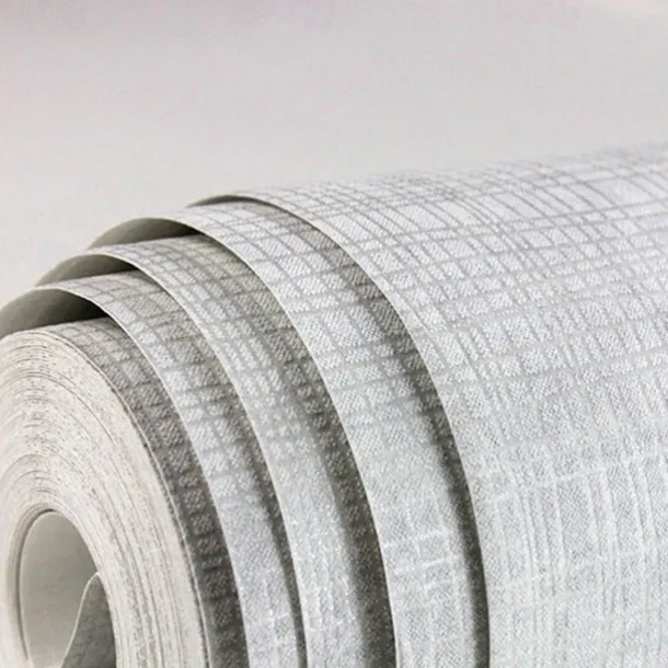 Wallpaper Wall Covering Sticker Film Modern Water Ripple Solid Color Vertical Stripes Non Woven Home Decor 53*1000cm Living Room Bedroom Room