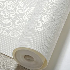 Wallpaper Wall Covering Sticker Film Flowers Modern Embossed Stripe Three-dimensional Relief Stripes Non Woven HomeDeco 53*1000CM