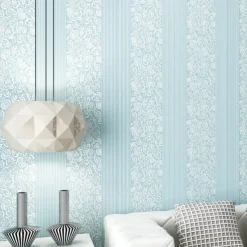 Wallpaper Wall Covering Sticker Film Flowers Modern Embossed Stripe Three-dimensional Relief Stripes Non Woven HomeDeco 53*1000CM