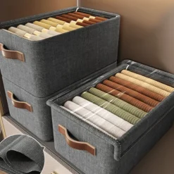 Wardrobe Quilt Clothes Storage Box, Steel Frame Storage Box, Finishing Box Home Dormitory Clothes Storage Box