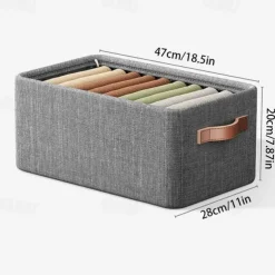 Wardrobe Quilt Clothes Storage Box, Steel Frame Storage Box, Finishing Box Home Dormitory Clothes Storage Box