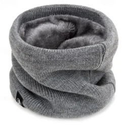 Warm And Coldproof Autumn And Winter All-match Knitted Plus Velvet Knitted Neck Scarf Multi-functional Mask