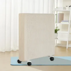 Washable Radiator Cover, Oil-Filled Radiator Heater Dust Cover, Breathable Fabric, Minimalist Design, Green (35.4in x 25.4in)