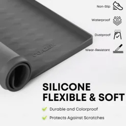 Washer and Dryer Covers for the Top, Silicone Dryer Top Protector Mat Non-slip Waterproof Washing Machine Cover Protector Top Load for Laundry & Kitchen