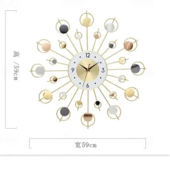 Watch Wall Clock Living Room Personality European Fashion Clock Household 20 inch