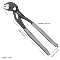 Water Pump Pliers Quick-Release Plumbing Pliers Pipe Wrench Adjustable Water Pipe Clamp Pliers Household Hand Tools Multi-functional Kitchen Sink Spanner Wrench That Defend Bath