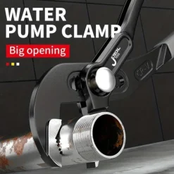 Water Pump Pliers Quick-Release Plumbing Pliers Pipe Wrench Adjustable Water Pipe Clamp Pliers Household Hand Tools Multi-functional Kitchen Sink Spanner Wrench That Defend Bath