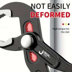 Water Pump Pliers Quick-Release Plumbing Pliers Pipe Wrench Adjustable Water Pipe Clamp Pliers Household Hand Tools Multi-functional Kitchen Sink Spanner Wrench That Defend Bath